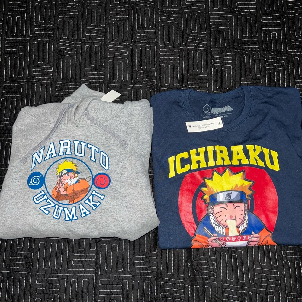 Naruto Uzumaki Kids Hoodie and Ichiraku T-Shirt Set
